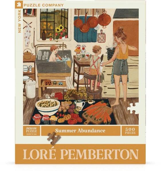 New York Puzzle Company Lore Pemberton Summer Abundance 500 Piece Puzzle