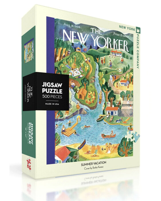 New York Puzzle Company New Yorker Cover Summer Vacation 500 Piece Puzzle