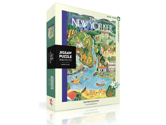 New York Puzzle Company New Yorker Summer Vacation 500 Piece Puzzle