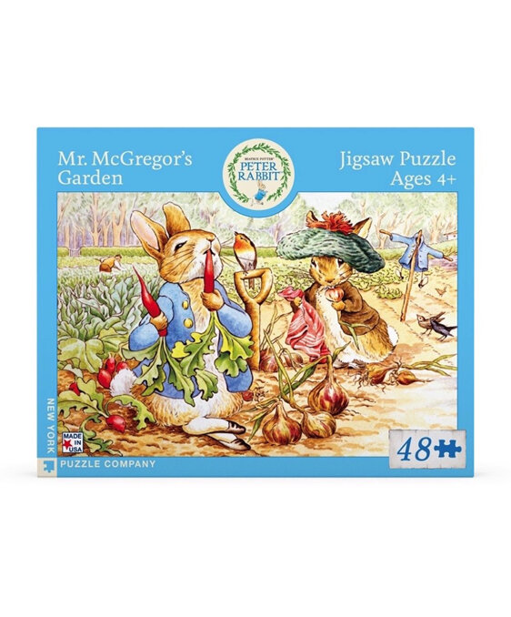 New York Puzzle Company Peter Rabbit Mr McGregor's Garden 48 Piece Puzzle