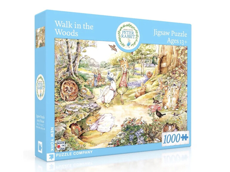 New York Puzzle Company Peter Rabbit Walk in the Woods 1000 Piece Puzzle