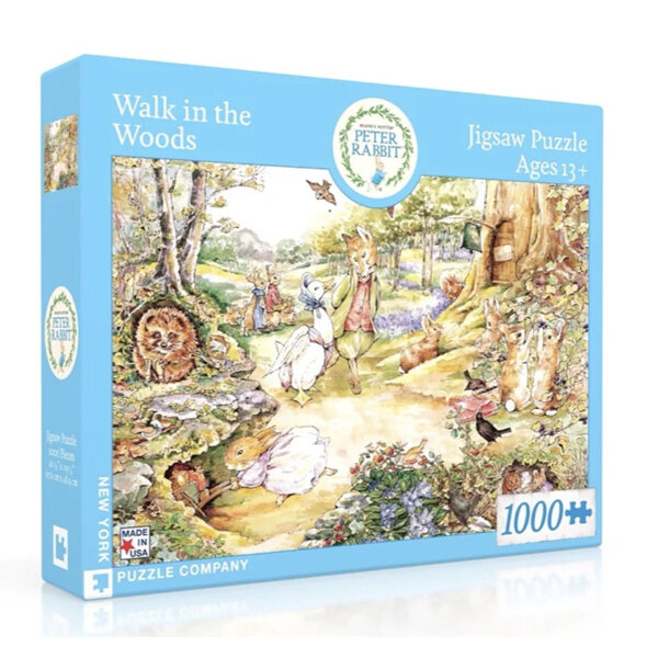 New York Puzzle Company Peter Rabbit Walk in the Woods 1000 Piece Puzzle