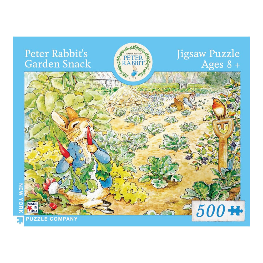 New York Puzzle Company Peter Rabbit's Garden Snack 500 Piece Puzzle