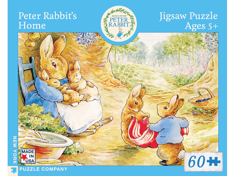 New York Puzzle Company Peter Rabbit's Home 60 Piece Puzzle jigsaw kids easter