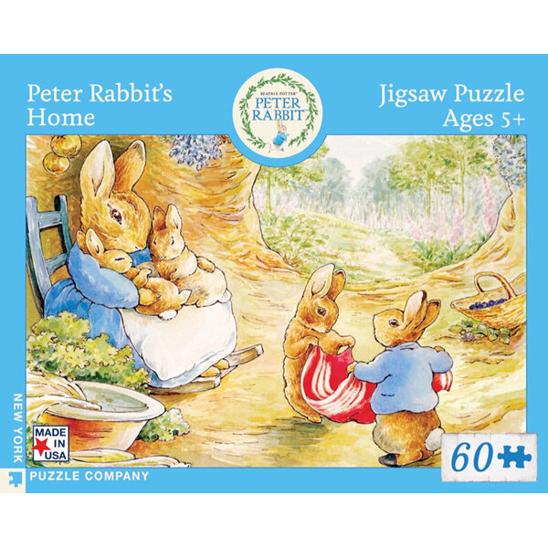 New York Puzzle Company Peter Rabbit's Home 60 Piece Puzzle