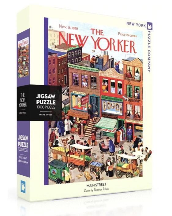 New York Puzzle Company The New Yorker Main Street 1000 Piece Puzzle