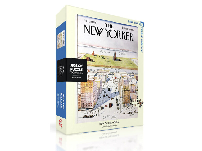 New York Puzzle Company The New Yorker View of the World 1000 Piece Puzzle