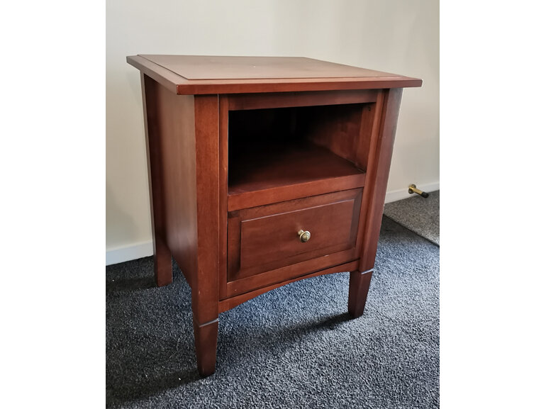 New zealand bedside cabinet beech timber