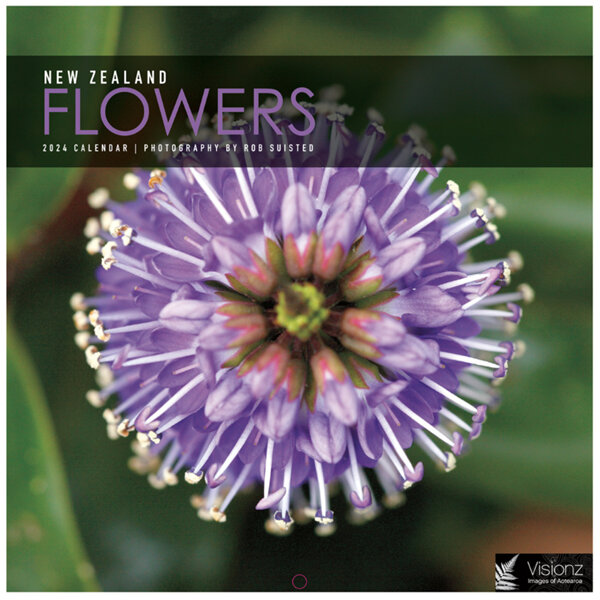 New Zealand Flowers 2024 Mini Wall Calendar