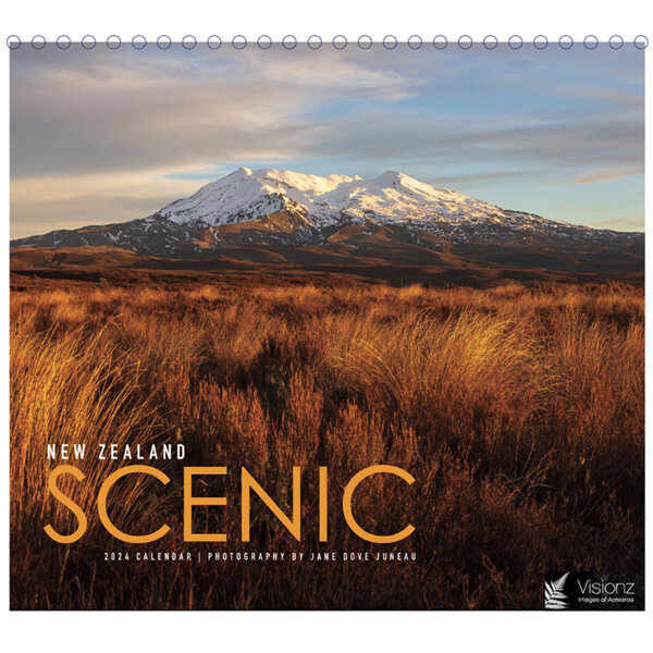 New Zealand Scenic Desktop Calender 2024
