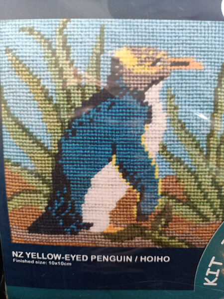 New Zealand Yellow Eyed Penguin Needlepoint Kit