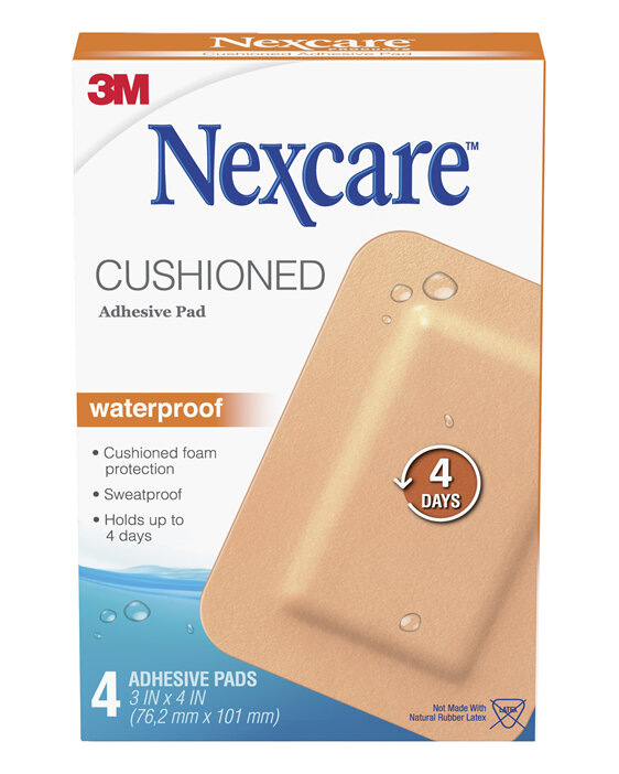 Nexcare Absolute Waterproof 7.2 x 10cm 4 Pads