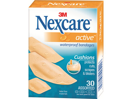 Nexcare Active Bndges W/Proof Asstd 30