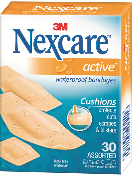 Nexcare Active Bndges W/Proof Asstd 30