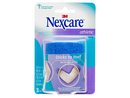 Nexcare Athletic Wrap For Sports Blue 76.2mm x 2m