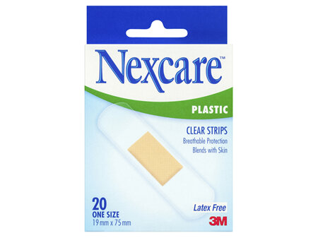 Nexcare Clear Plastic Strips 20