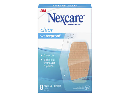 Nexcare Clear W/Proof Bandage Knee&Elbow 8