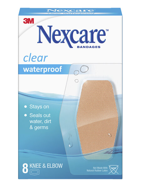 Nexcare Clear W/Proof Bandage Knee&Elbow 8