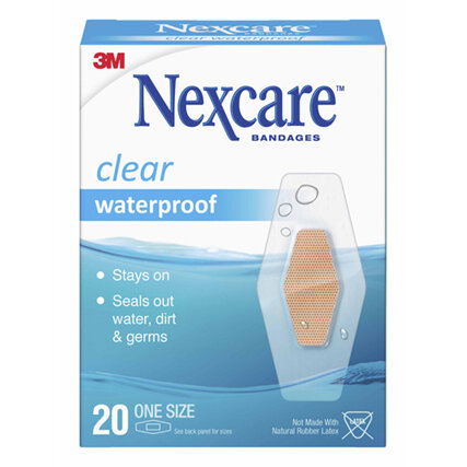 Nexcare Clear W/Proof Bandages One Size 20