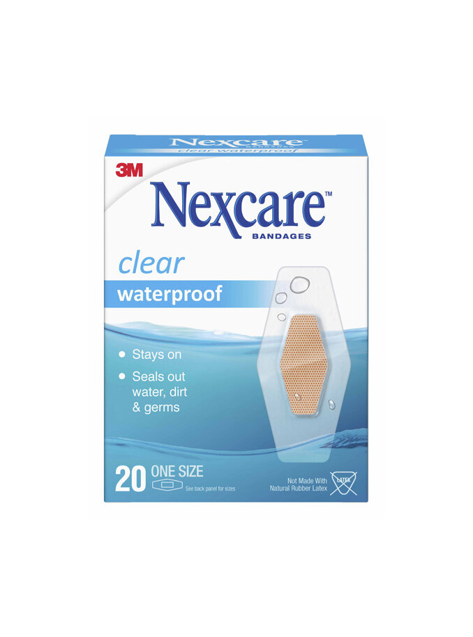 Nexcare Clear W/Proof Bandages One Size 20