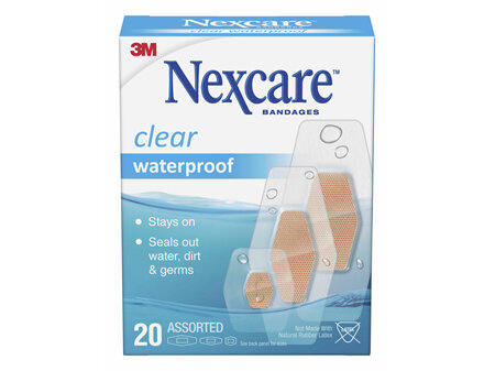 Nexcare Clear W/Proof Bndge Asstd 20