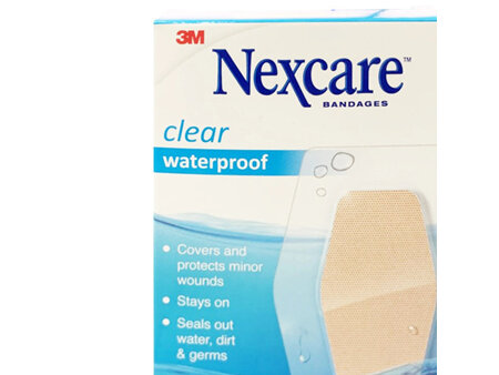 NEXCARE CLEAR W'PROOF KNEE/ELBOW 10S