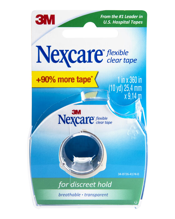 NEXCARE FLEXIBLE CLEAR TAPE DISPENSER 25MM x 9.1MM