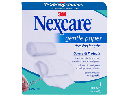 Nexcare Gentle Paper Dressing 6cm x 1m