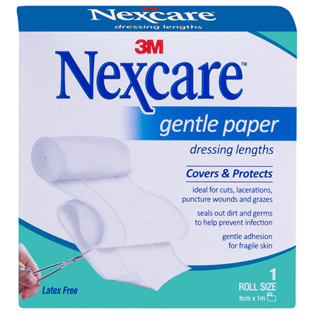 Nexcare Gentle Paper Dressing 8Cm X 1M
