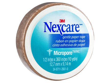 Nexcare™ Gentle Paper Tape Tan 12.5Mm X 9.1M