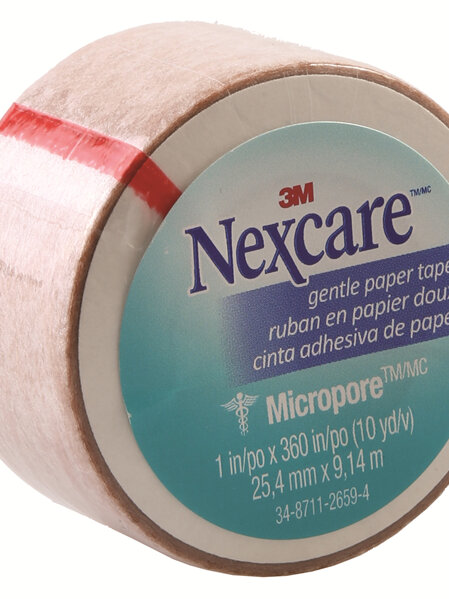 Nexcare Gentle Paper Tape Tan 25Mm X 9.1M