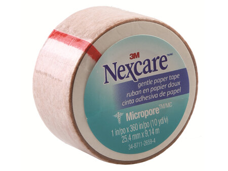 Nexcare Gentle Paper Tape Tan 25Mm X 9.1M