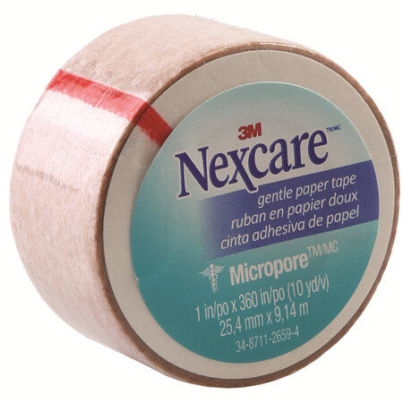 Nexcare Gentle Paper Tape Tan 25Mm X 9.1M