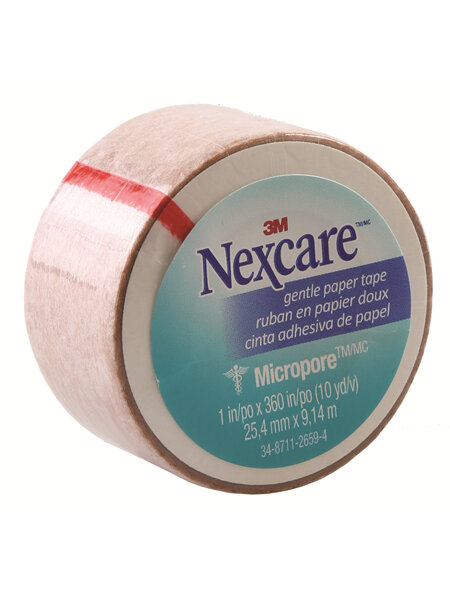 Nexcare Gentle Paper Tape Tan 25Mm X 9.1M