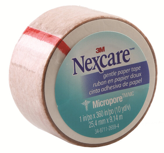 Nexcare Gentle Paper Tape Tan 25Mm X 9.1M