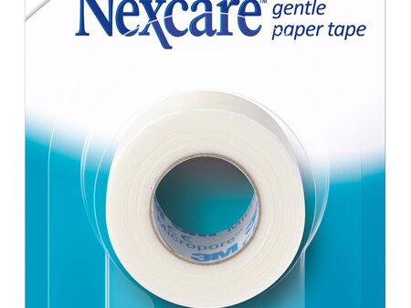 Nexcare Gentle Paper Tape White 2/Pack 25 Mm X 9.1M