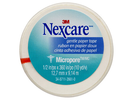 Nexcare Gentle Paper Tape Wht 12.5Mm X 9.1M