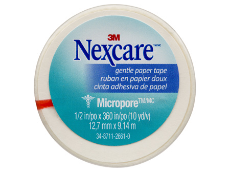 Nexcare Gentle Paper Tape Wht 12.5Mm X 9.1M