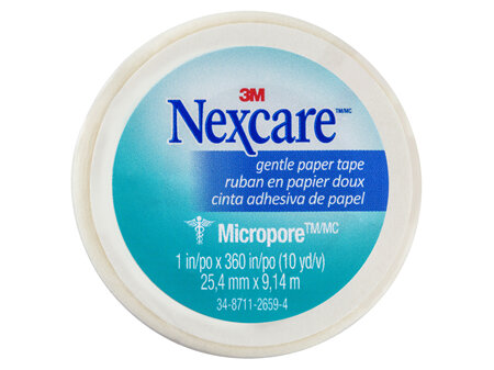 Nexcare Gentle Paper Tape Wht 25Mm X 9.1M