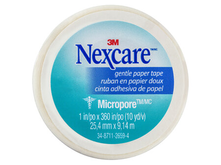 Nexcare Gentle Paper Tape Wht 25Mm X 9.1M