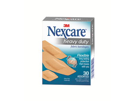 Nexcare Heavy Duty Fabric Bandage Assorted 30s