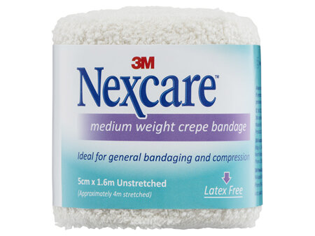 Nexcare Medium Crepe Bandages 5 Cm X 1.6 M