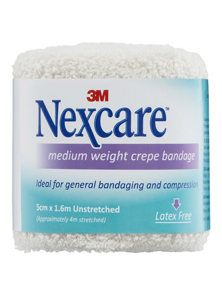 Nexcare Medium Crepe Bandages 5 Cm X 1.6 M
