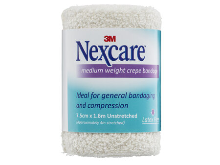 Nexcare Medium Crepe Bandages 7.5 Cm X 1.6 M