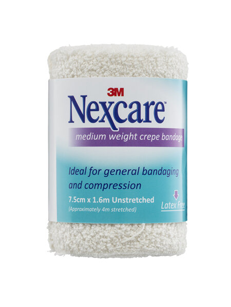 Nexcare Medium Crepe Bandages 7.5 Cm X 1.6 M