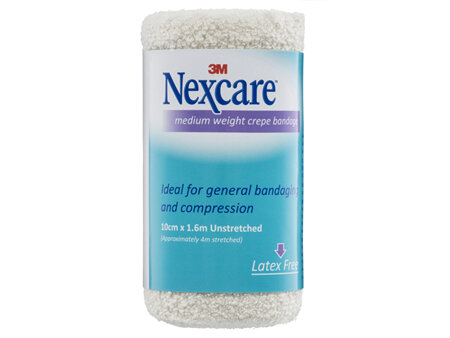Nexcare Medium Weight Crepe Bandage 10cm x 1.6m