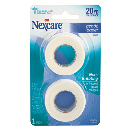 NEXCARE Paper Tape Gentle 25.4mmx9.14m 2pk