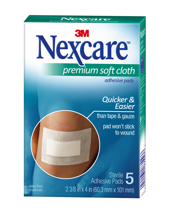 Nexcare Premium Soft Cloth Adhes Pad 5