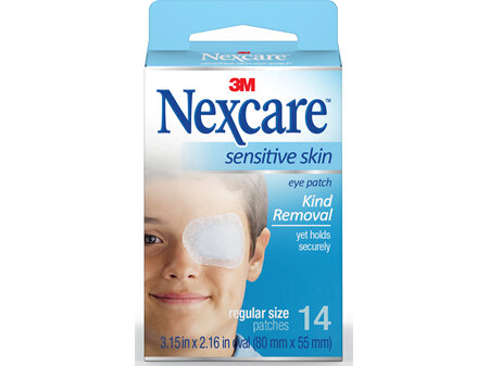 Nexcare Sensitive Skin Eye Patch Reg 14