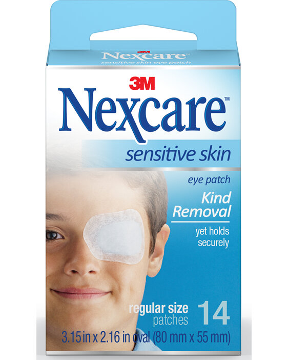 Nexcare Sensitive Skin Eye Patch Reg 14